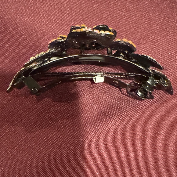 Dazzling Vintage Gold Crystal Hair Barrette - New - Picture 3 of 8